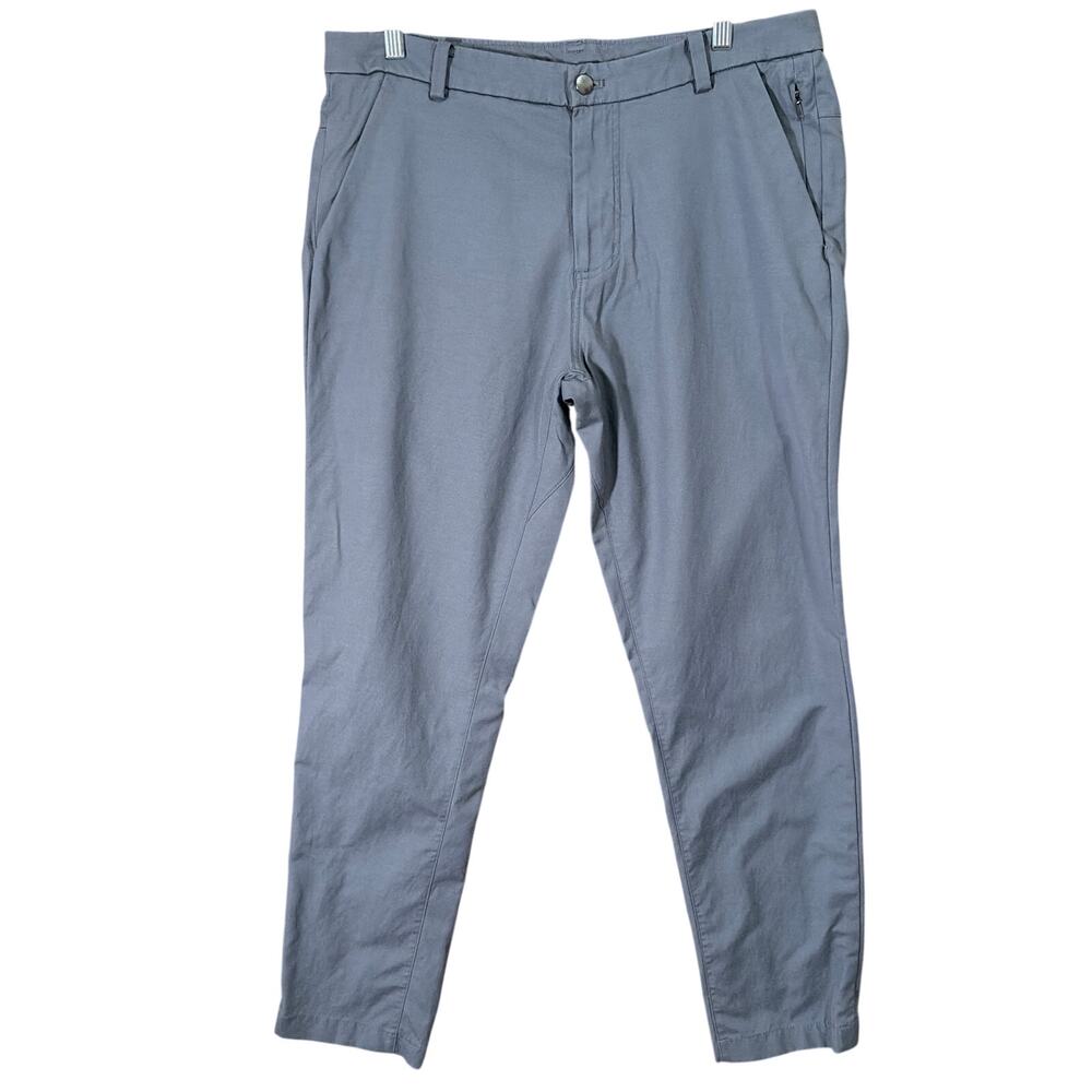 Lululemon Mens Pants Gray ABC Classic-Fit Warpstreme Straight Stretch 34